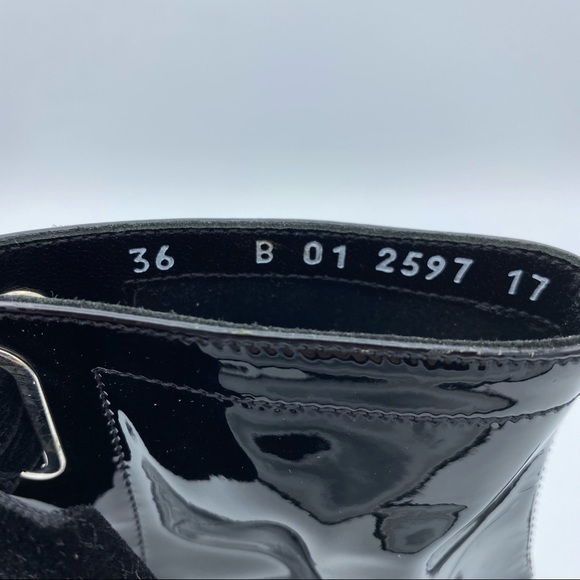 💗Robert Clergerie x Self-Portrait Patent Leather Bow Accent Boots - Picture 4 of 8